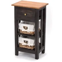 DESIGN DELIGHTS Telefontisch, Graubraun, Holz, 38x70x28 cm, Wohnzimmer, Wohnzimmertische,