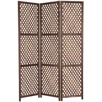 Creedwood Paravent, Braun, Holz, 120x170x2 cm, Wohnzimmer, RAUMTEILER |