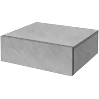 ML-Design Nachttisch hängend mit 1 Schublade, Grau-Betonoptik, 46x30x15 cm,