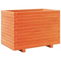 VidaXL Pflanzkübel Wachsbraun 70x40x49,5 cm Massivholz Kiefer