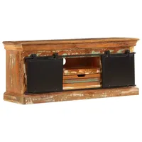 Furnicato TV-Schrank 110x30x45 cm Altholz Massiv