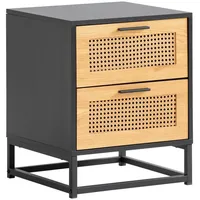 Wohnling Nachttisch WL6.829 ca. 45x56x45 cm Schwarz