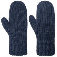 Seeberger Strickfäustlinge Handschuhe mit Fleecefutter - Blau