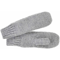 Seeberger Strickhandschuhe (1-St) Damenhandschuhe mit Futter grau