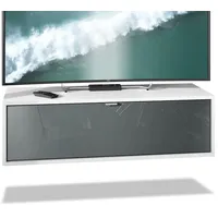 Vladon Lowboard, Grau, 100x29x37 cm, Wohnzimmer, Wohnwände, Lowboards, Lowboards