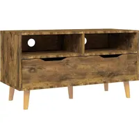 Furnicato TV-Schrank Räuchereiche 90x40x48,5 cm Holzwerkstoff