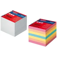 Herlitz Zettelbox Nachfüller 700 weiße + 550 Blatt farbige