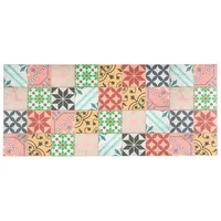 Pergamon Vinyl Teppich Küchenläufer Evora Mosaik Bunt 49x140cm