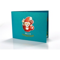 Paperdora paperdora® 3D Pop-Up-Karte „Weihnachten“ mit Umschlag und Wachssiegel