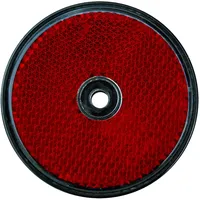 LAS Anhängerkupplung LAS Reflektor rund rot 2 Stück rot