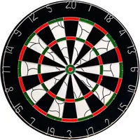 BULL'S Bristol Flocked Paper Dartboard inkl. 2x Brass Anfänger-Set