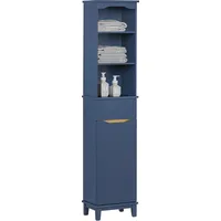 SoBuy Hochschrank mit 1 Tür und 3 Ablagen Badezimmerschrank
