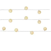MARELIDA LED Lichterkette Kugeln - D: 4cm - Vinyl