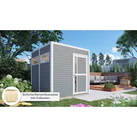 BERTILO Gartenhaus Cubus 2 - 19 mm grau