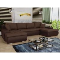Sofnet Wohnlandschaft mit Schlaffunktion Faris U-Form - Couch, Schlafsofa