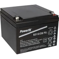 Exide Powerfit Bleiakku AGM 12V 26Ah S312/26 F5