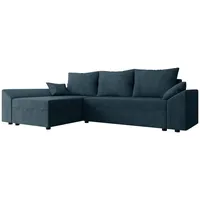 Mirjan24 Ecksofa Blau, Textil, 5-Sitzer, L-Form,L-Form, 240x140 cm, Wohnzimmer,