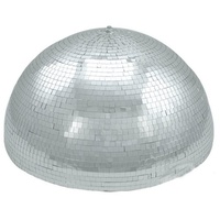 Satisfire Spiegelkugel halb 50cm Discokugel Spiegel-Halbkugel silber