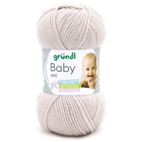 Gründl Wolle Baby Uni 50 G Ecru Handarbeit -
