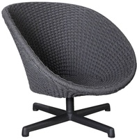 Cane-Line Drehbarer Loungesessel Peacock - RODGSWB - Dark grey