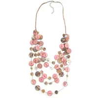 COLLEZIONE ALESSANDRO Lange Kette Jenny rosa / Zamak