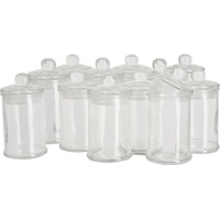 VBS XXL 12er-Pack Aufbewahrungsgläser Füllmenge 120ml 11x6cm - Transparent