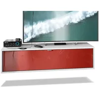 Vladon Lowboard, Bordeaux, 120x29x37 cm, Wohnzimmer, Wohnwände, Lowboards, Lowboards