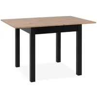 Freiraum Esstisch "Coburg" ausziehbar 120cm, Artisan Eiche/schwarz. Abmessungen (BxHxT)