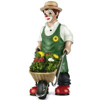 Gilde Clown Gartenglück aus Kunstharz - Garten Deko Figur