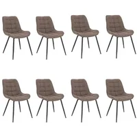 Home Deluxe Polsterstuhl Esszimmer IKALO - 8er Set -