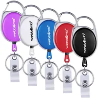 WEBBOMB 5x Ausweis Jojo Schlüssel Jojo BUNT Ausweishalter Kartenhalter