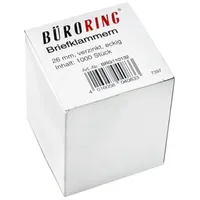Büroring Büroklammern 26mm/1000 26mm verzinkt spitz-eckig 4016058040833 Büroring 210BR