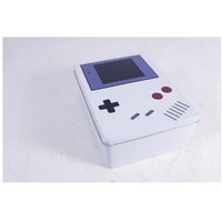 Buri - 6 x Metalldose Gameboy Box Aufbewahrung Ordnung