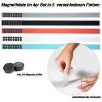 Karat - Magnetleisten Blau/türkis 5 X 50 Cm 4er-set