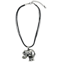 COLLEZIONE ALESSANDRO Kurze Kette " Elefant " in schwarz