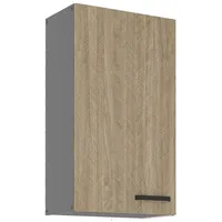 Küchen-Preisbombe Hängeschrank 50 cm mit Beleuchtung Fischgrät matt