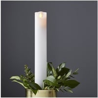 Star Trading LED Stabkerze 30cm M-Twinkle, mit Timer Echtwachs
