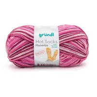 Gründl Wolle Hot Socks Manerba 4-fach 100 G Pink-bordeaux-flamingo-natur