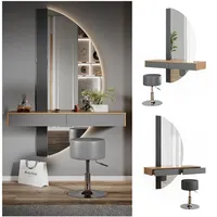 Vicco Schminktisch Melisa 120 cm mit Beleuchtung und Hocker