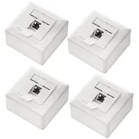 DeleyCON 4x CAT6a Universal Netzwerkdose - 1x RJ45 Port