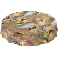 ANRO Wachstuch Tischdecke abwaschbar Wachstuchtischdecke Wachstischdecke Jagt Wild Jäger