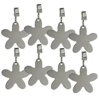 MARELIDA Tischdeckenbeschwerer - Tischtuchklammer - Edelstahl - 8er Set