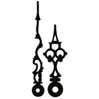 Selva Zeigerpaar Funkuhren Antik schwarz Minutenzeiger-L:60mm