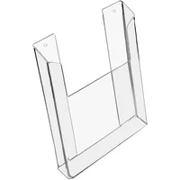 HMF 46843 Wand Prospekthalter aus Acryl DIN A4 Hochformat