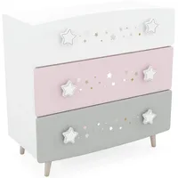 Habeig Kinder Kommode Himmelssterne Kinderzimmer Schrank Prinzessin Anrichte Schublade