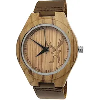 Holzwerk HIRSCHBERG Damen & Herren Leder & Holz Uhr