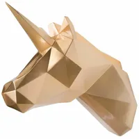 KUNSTLOFT Skulptur, Gold, Stein, 2.1x36x40 cm, Dekoration, Skulpturen &