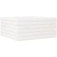 VidaXL Pflanzkübel Weiß 50x50x23 cm Massivholz Kiefer