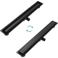EMKE Emke, Duschrinne, Duschrinne Edelstahl, Bodenablauf Komplettset Siphon mit