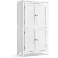 VASAGLE Hochschrank 60 x 30 x 110 cm Weiß